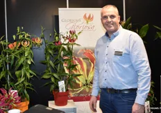 Antoine Hoeijmakers van Glorious Gloriosa stond op de stand met zijn Gloriosa's. Antoine is een van de drie kwekers in heel Nederland die dit product kweken.